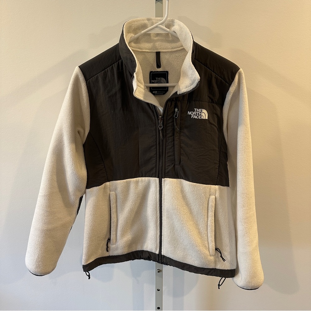 The North Face Womens White Grey Fleece Small